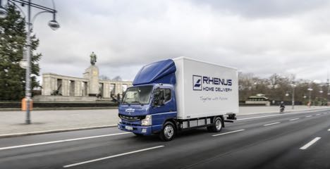 Fuso leverer de frste serieproducerede el-lastbiler - i Tyskland