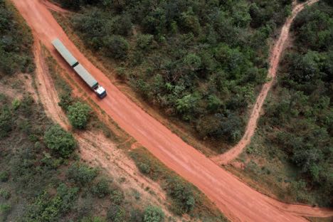 Lastbiler blev felttestet i Brasilien 