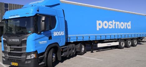 Postkoncern tester lastbil på biogas