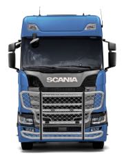Den nye Scania kan ogs� f� gitter p� fronten