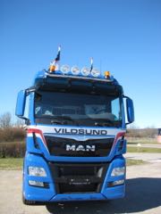 Vognmand i Thisted trkker med en ny tre-akslet MAN-trkker 