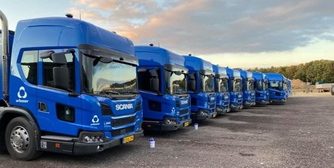 10 gasdrevne renovationslastbiler kører ud i Sønderborg