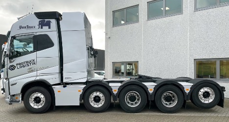 750 heste trækker fem-akslet trækker