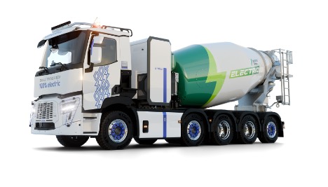 Fransk lastbilproducent har sat strøm til betontransport
