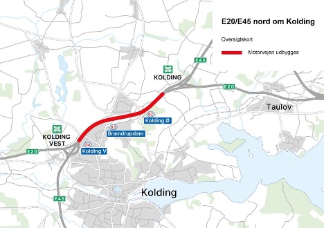 Motorvej ved Kolding f�r et ekstra spor